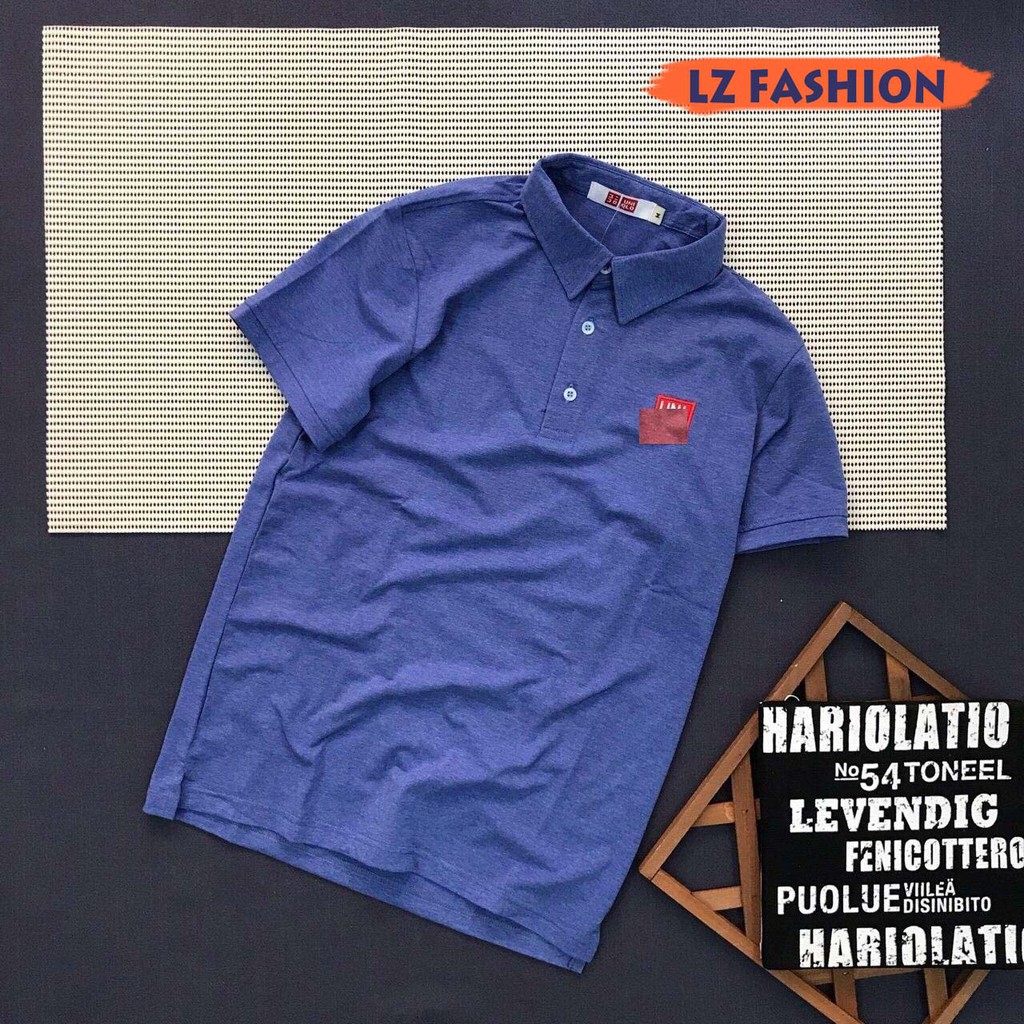 Áo thun nam tay ngắn có cổ logo thêu đơn giản - LZ FASHION - PS002 | BigBuy360 - bigbuy360.vn