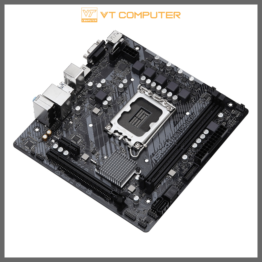Bo Mạch Chủ ASRock H610M - HDV - HDV/M.2 / Socket 1700 / Bảo Hành 36 Tháng