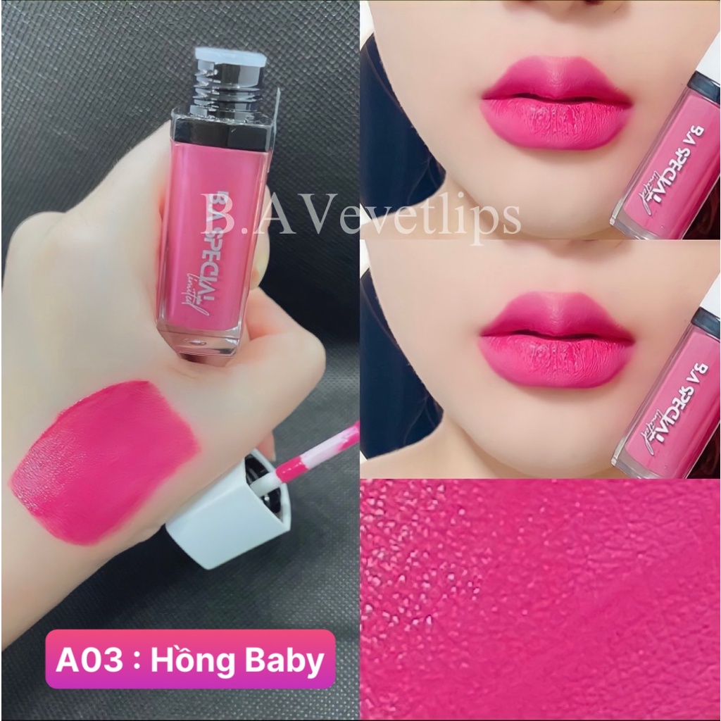 [A03 Hồng Baby] Son B.A Special Limited – Son Hữu Cơ Không Chì Siêu Lì – Màu Son Ngọt Ngào Tươi Trẻ