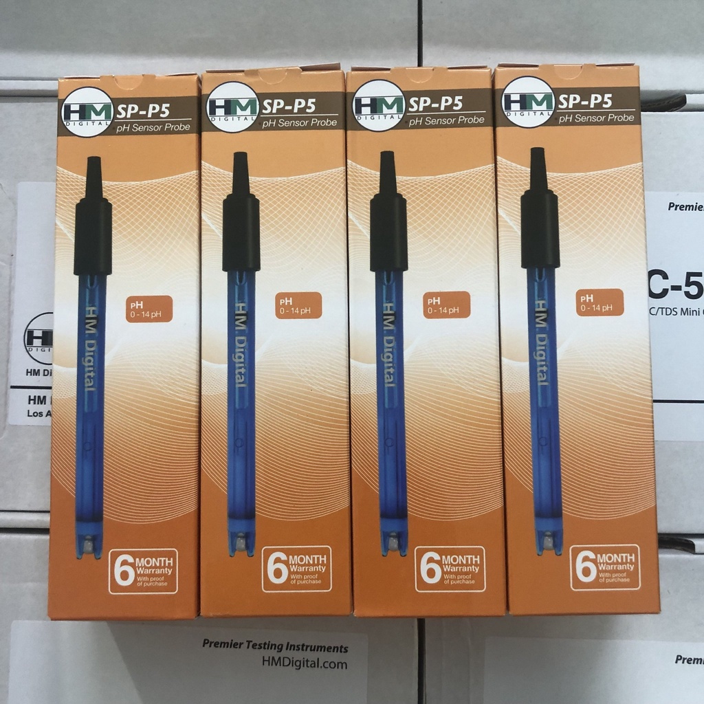 Điện cực đo PH SP-P5, Thương Hiệu: HM Digital - GỒm: thân điện cực và hộp đựng - Đại diện HM Digital tại VIệt Nam