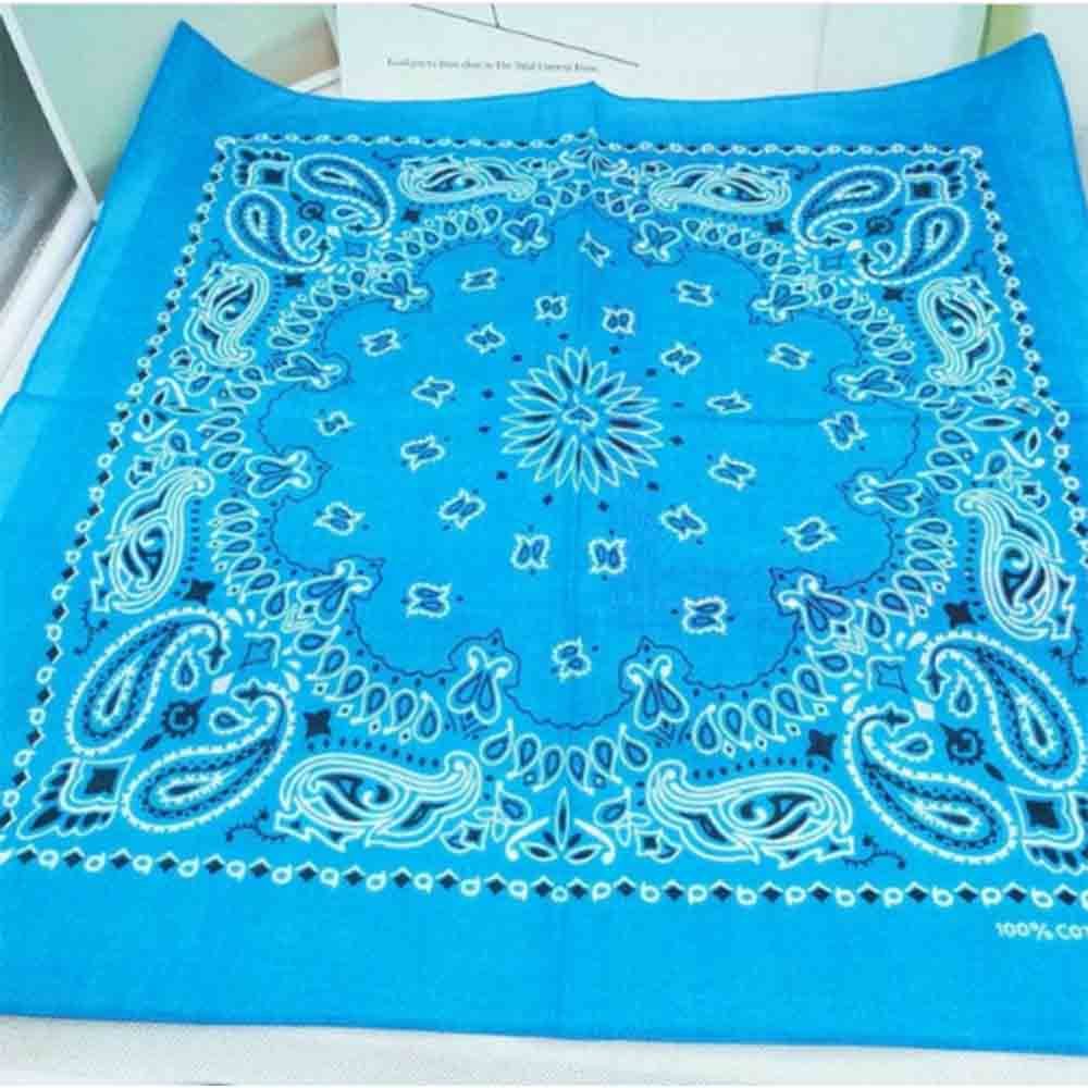 Khăn tay Cotton vuông 55cm*55cm nhiều màu phong cách Hip Hop cho nam và nữ