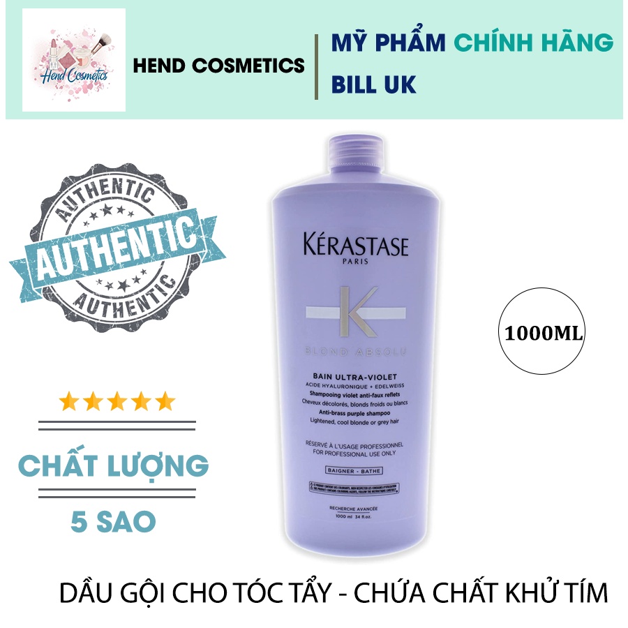 Dầu gội tím cho tóc tẩy Kerastase Blond Absolu Bain Ultra-Violet shampoo 1000ml