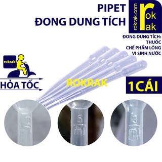 Ống Pipet 3ml-5ml-10ml Hút Artemia, Bobo, Cho Cá Ăn, đong dung tích