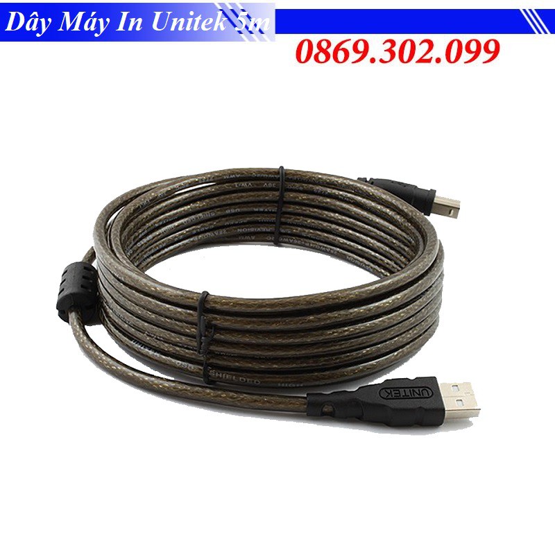 Dây Máy In Unitek 5m 2 đầu chống nhiễu đảm bảo tín hiệu tốt Unitek IN1.5