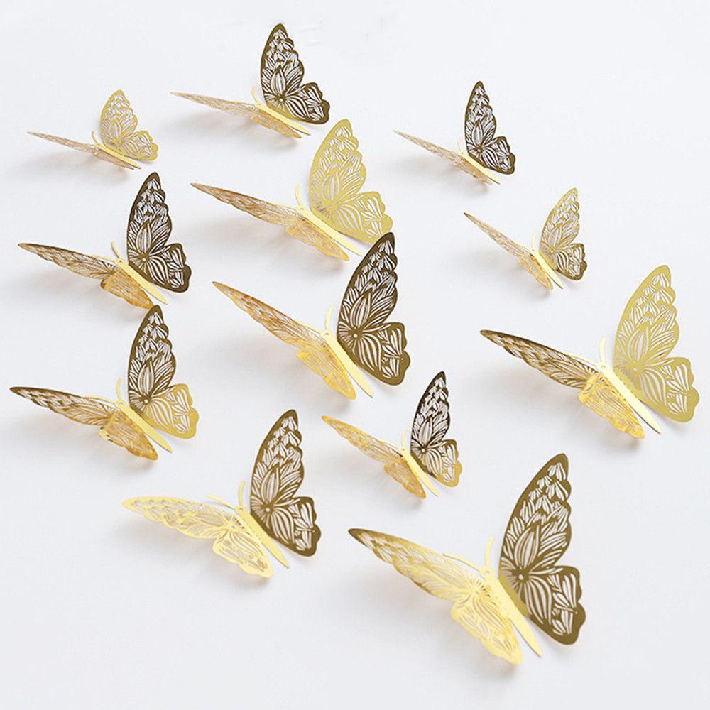 Bộ 12 Sticker Dán Tường Họa Tiết Hoạt Hình 3D Dùng Trang Trí Phòng Trẻ Nhỏ