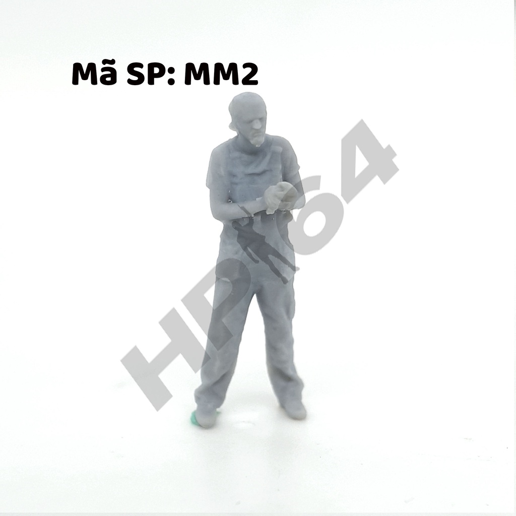 Mô hình nhân vật thô chưa sơn tỉ lệ 1/64 Mechanic