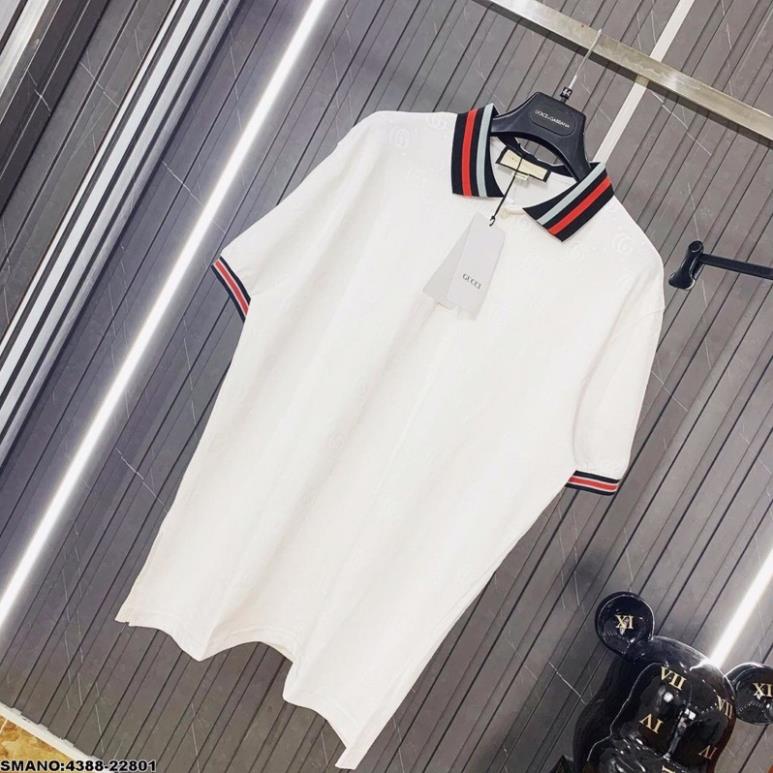 [Sẵn Hàng] Áo Polo Nam GC Vân Chìm, Viền Cổ - Áo GC Nam Vân Chìm Cao Cấp