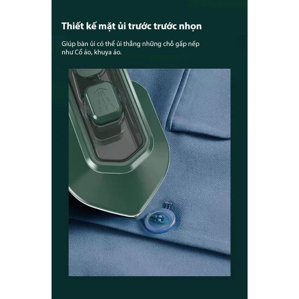 Bàn ủi hơi nước cầm tay mini, bàn là hơi nước mini du lịch 33w nhỏ gọn tiện dụng, bảo hành 12 tháng Quà tặng từ Huggies