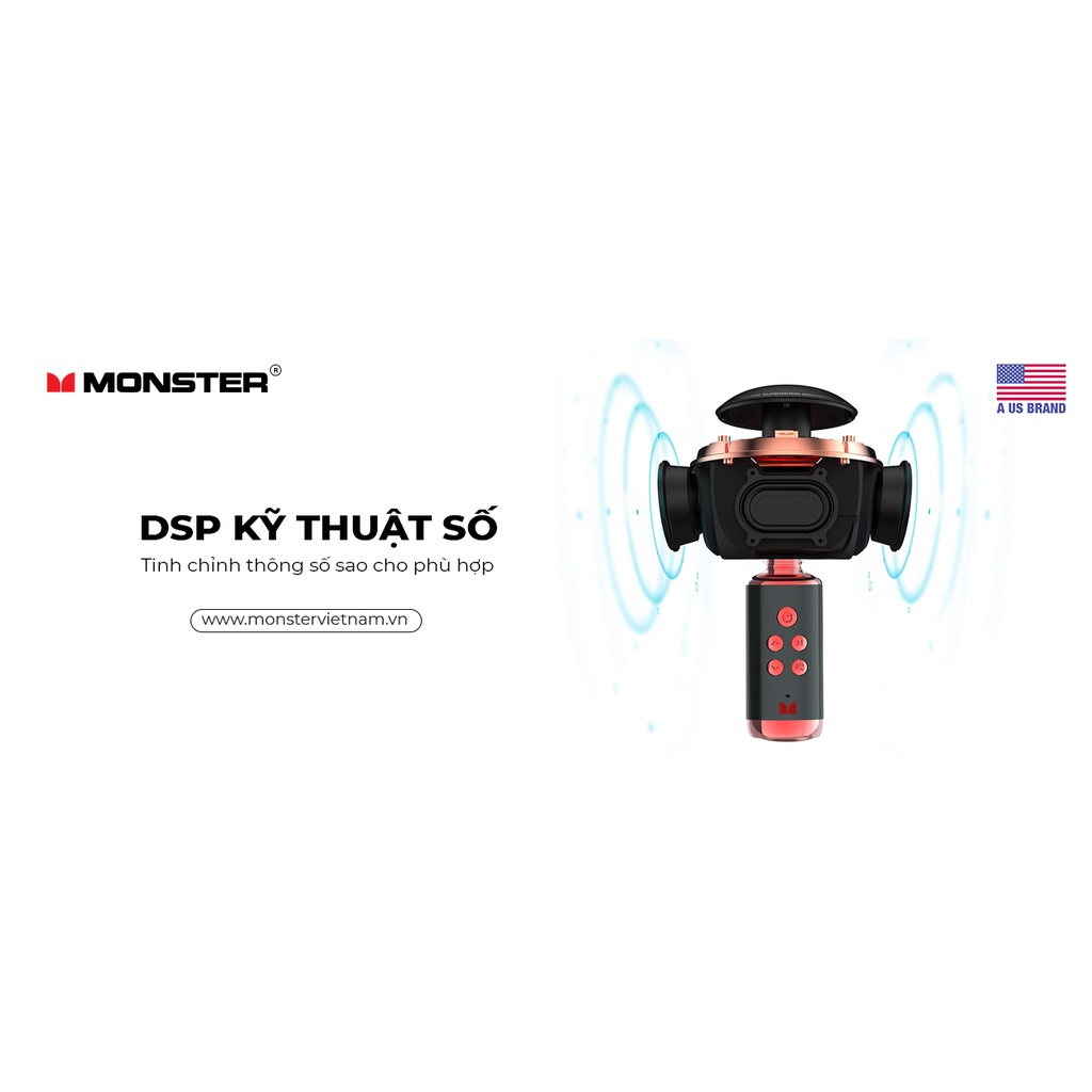 Monster M98 – Micro Kèm Loa Karaoke Bluetooth Chính Hãng - MONSTER® Mini Karaoke Micro
