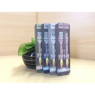 Cáp Lightning Micro USB HOCO U14 STEEL Iron Man