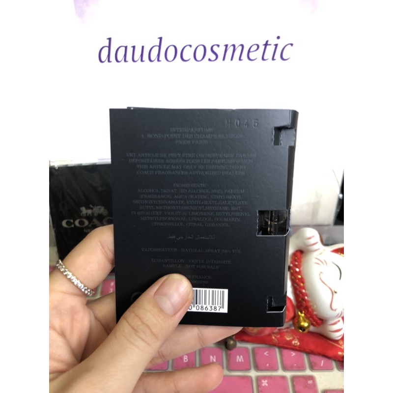 [ vial ] Nước hoa nam Coach EDT - Coach Platinum 2ml | BigBuy360 - bigbuy360.vn