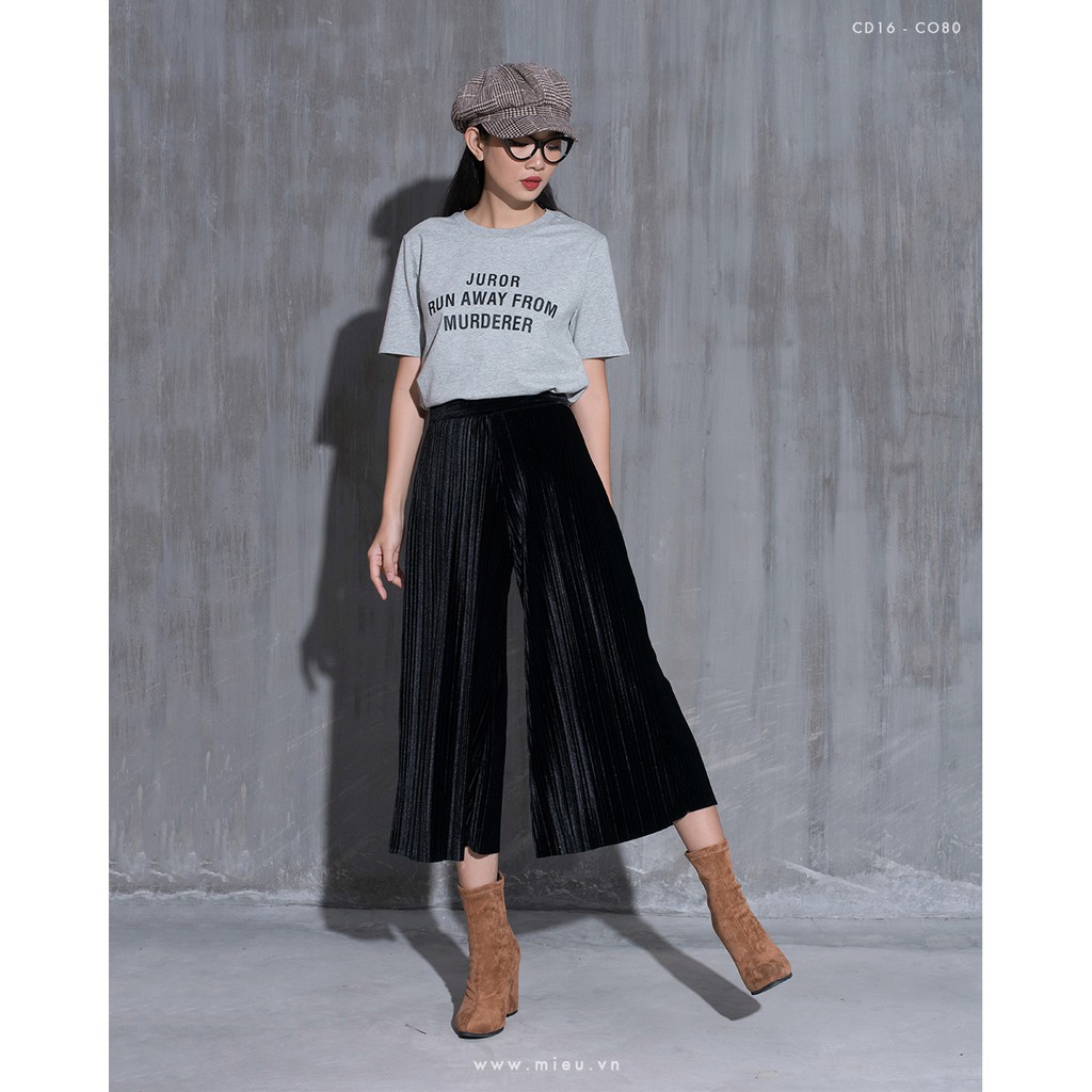 Quần MIEU nhung xếp ly - CO80