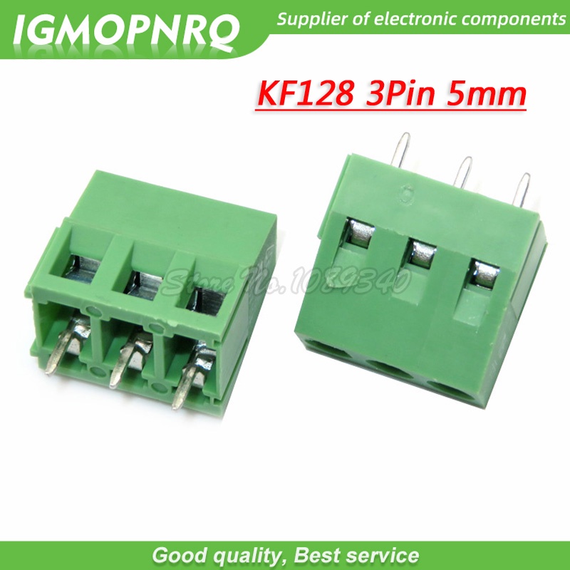 Set 10 Đầu Nối Thiết Bị Đầu Cuối KF128 KF301 KF350 2P 3P 5mm / 3.5mm / 2PIN 3PIN