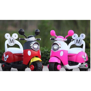 Xe điện Mickey Cho bé – Xe vespa