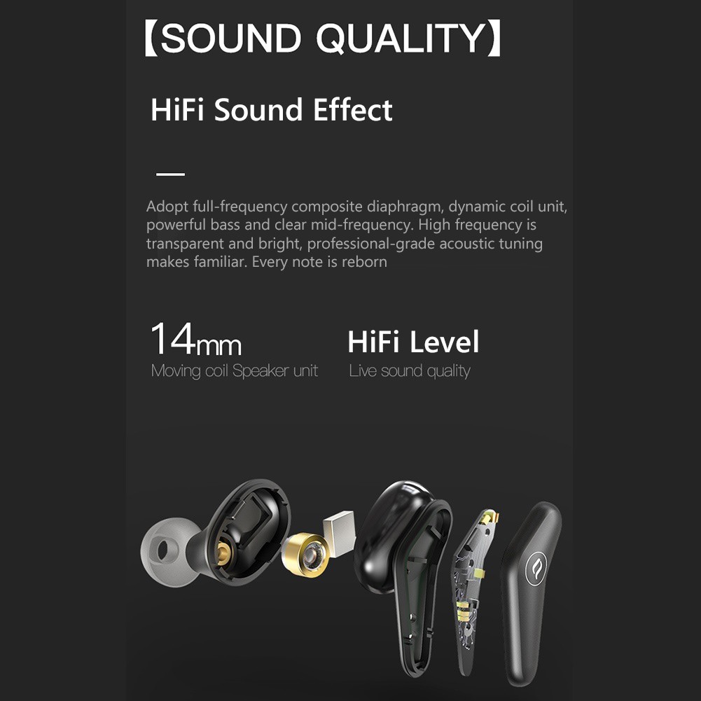 Tai Nghe Bluetooth 5.0 Hel + X06 Tws Kèm Hộp Sạc