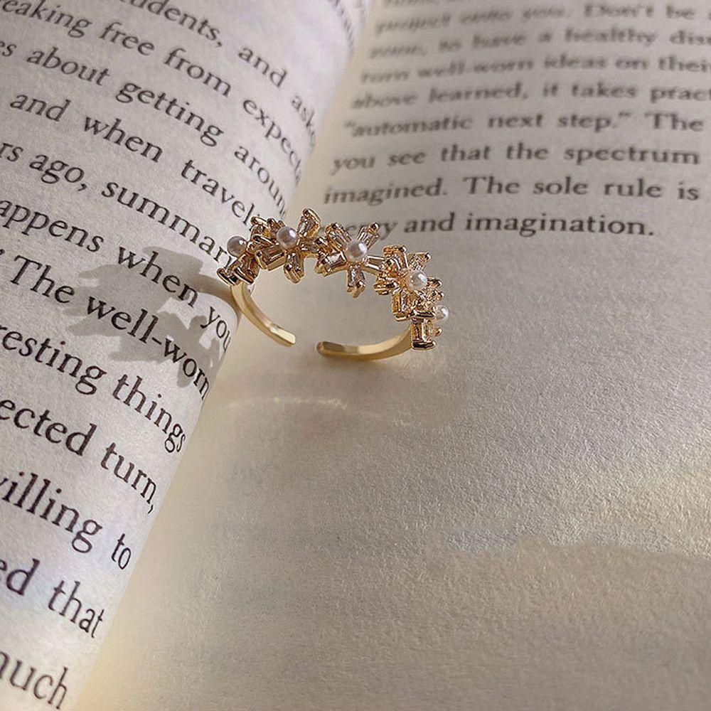 MOCHO Nhẫn Hình Hoa Phong Cách Retro Thời Trang Cho Nữ