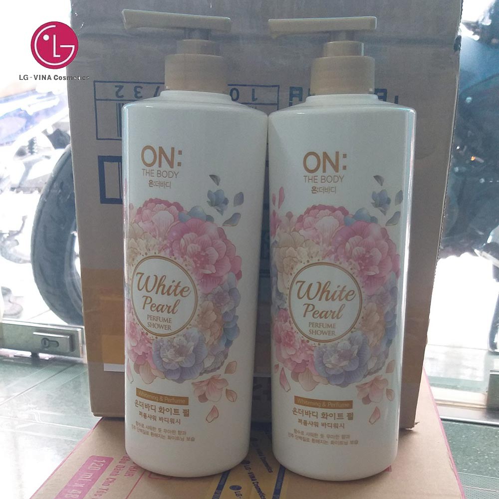 Sữa tắm nước hoa On The Body Perfume White Pearl 1000g