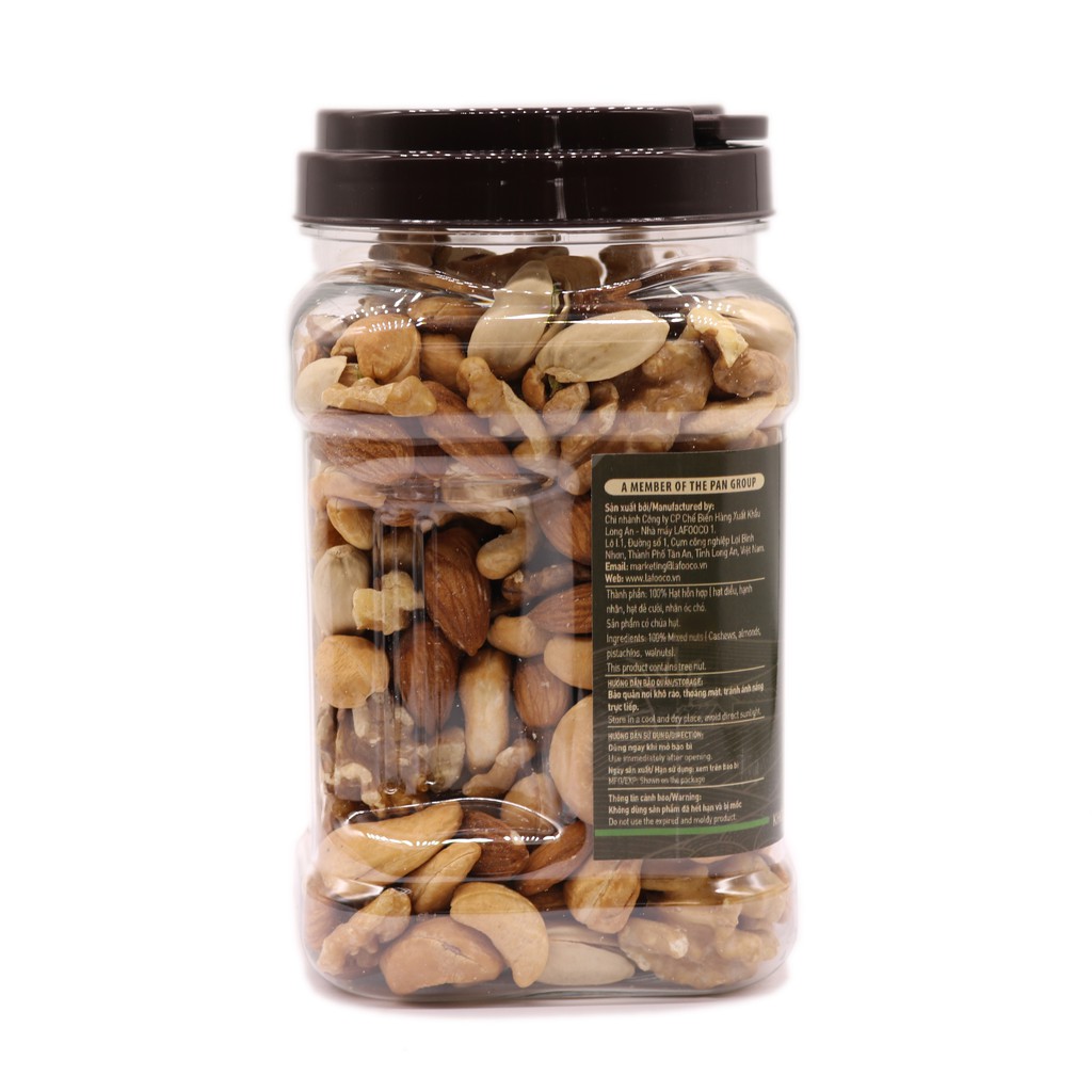 Hạt Hỗn Hợp Không Muối LAFOOCO 450g Unsalted mixed nuts