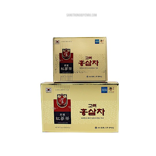 Trà Nhân Sâm Hộp 100 Gói Giảm Mệt Mỏi Căng Thẳng Korea Red Ginseng Tea