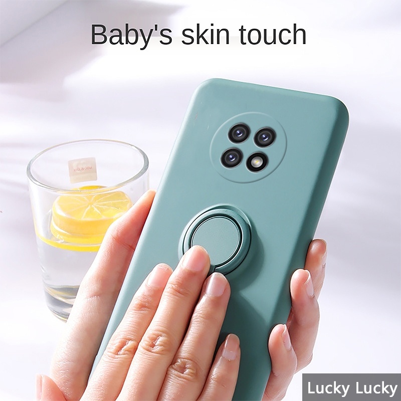 Ốp lưng Redmi Note 9 5G 9S 9 Pro 5G 4G Giá đỡ vòng từ tính Chân đế Silicone mềm Bảo vệ toàn diện Máy ảnh Dây buộc Miễn phí Chống va đập