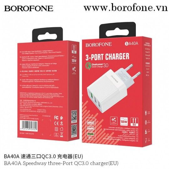 [XK][FREESHIP] CÓC SẠC NHANH BOROFONE BA19A, BA23, BA40A, BA16 CHÍNH HÃNG [HCM]