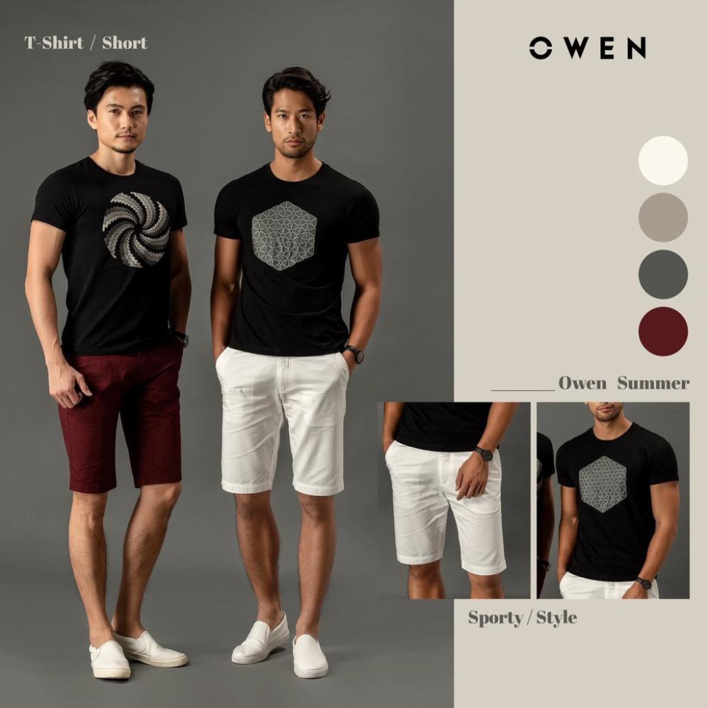 . OWEN - Áo thun ngắn tay Owen màu đen 90707/90735 Cực Đẹp .1 . M08 ✔️ . *