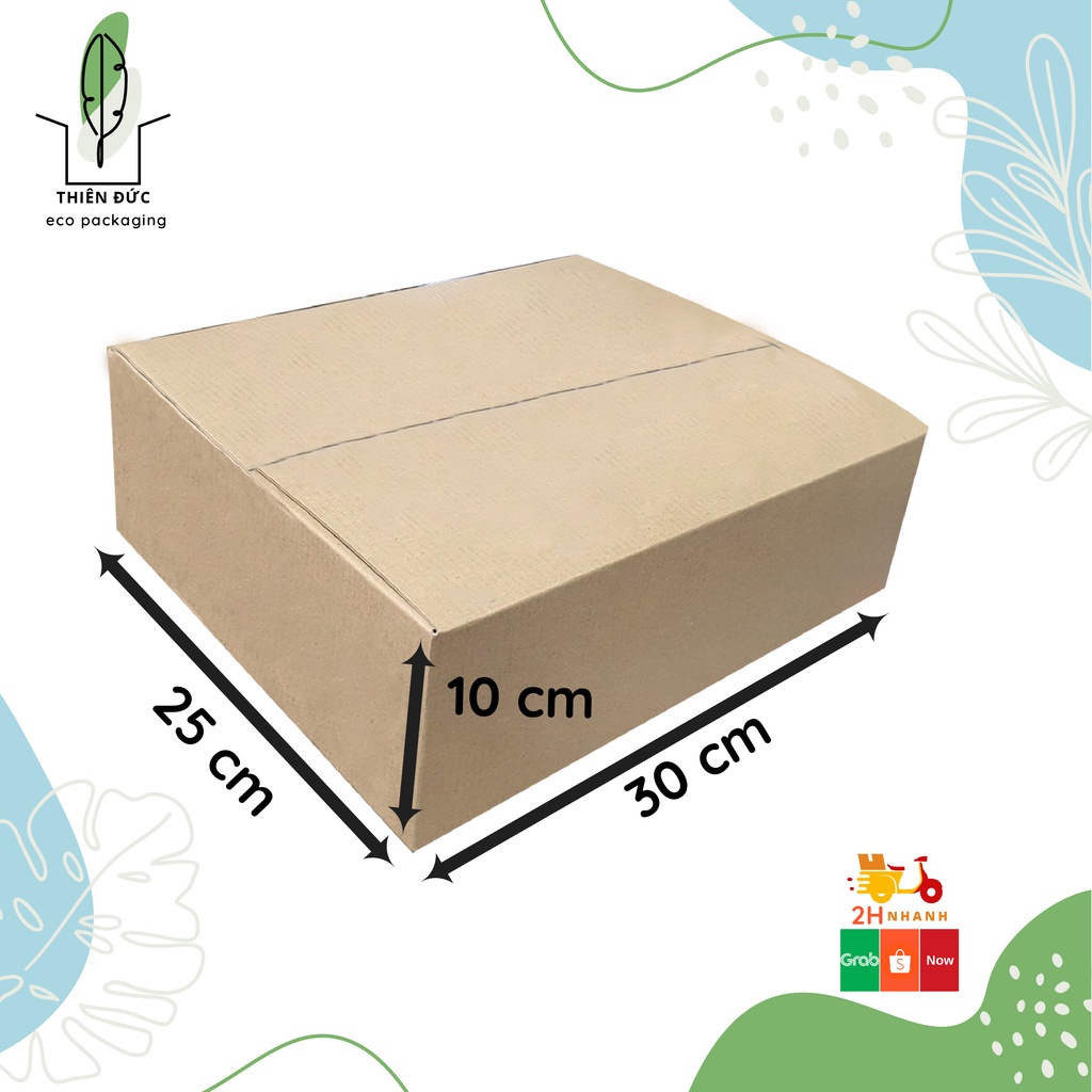 COMBO 20 THÙNG CARTON KT 30x25x10 CM GIÁ RẺ - BAO BÌ XANH -THÙNG GIẤY dùng đóng hàng, chuyển đồ, lưu trữ đồ đạc