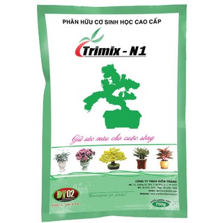 TRIMIX-N1 gói 700g - Phân hữu cơ sinh học dạng viên tan chậm giúp tốt cây xanh lá