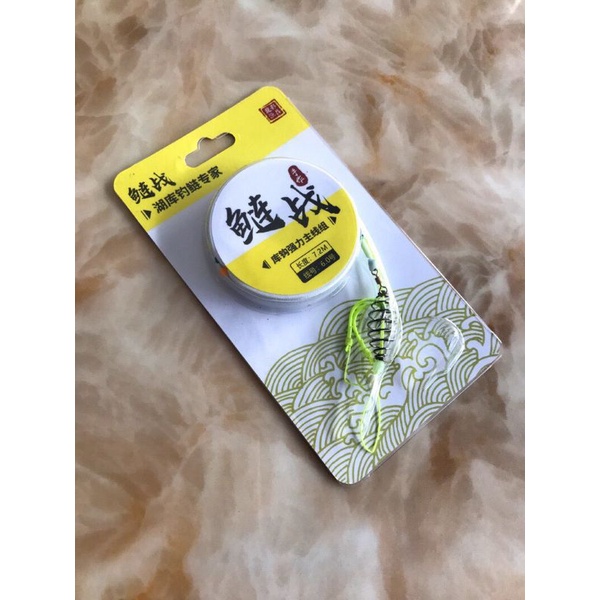 Trục buộc sẵn và thẻo dù lancer. gồm 2 lưỡi đơn hoặc lưỡi đơn, lưỡi 3 tiêu. rất đa dạng khi sử dụng, có đầy đủ phụ kiện