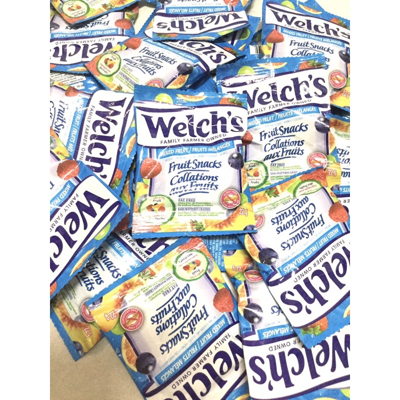 Combo 5 gói kẹo dẻo Welch’s Fruit Snacks