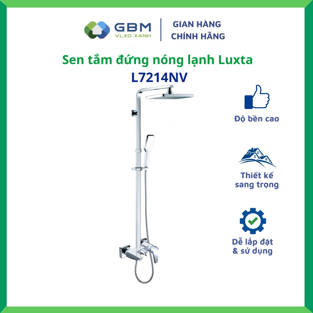 [Mã BMBAU300 giảm 10% đơn 499K] Sen Tắm Đứng Nóng Lạnh Luxta L7214NV -VLXD XANH