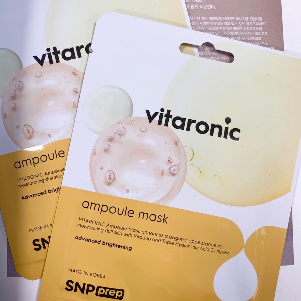 Mặt Nạ SNP Dưỡng Da Trắng Sáng, Mờ Vết Thâm Mụn Vitaronic Ampoule Mask