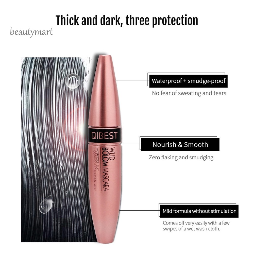 [Hàng mới về] Mascara uốn mi dày 4D QIBEST chống nước và mồ hôi | BigBuy360 - bigbuy360.vn