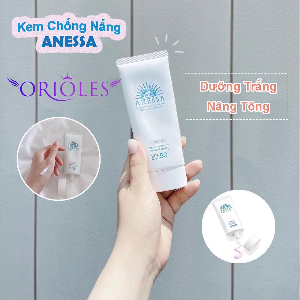 Kem Chống Nắng Anessa Tone-up Brightening UV Sunscreen Gel 12gr - Nhật Bản