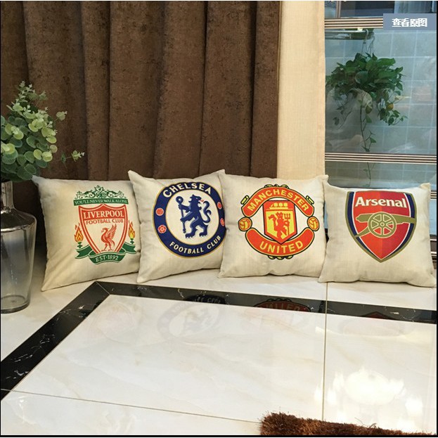 Gối ôm logo đội bóng Mu - RealMadrid - Chelsea - Barcalona - Arsenal - Liverpool