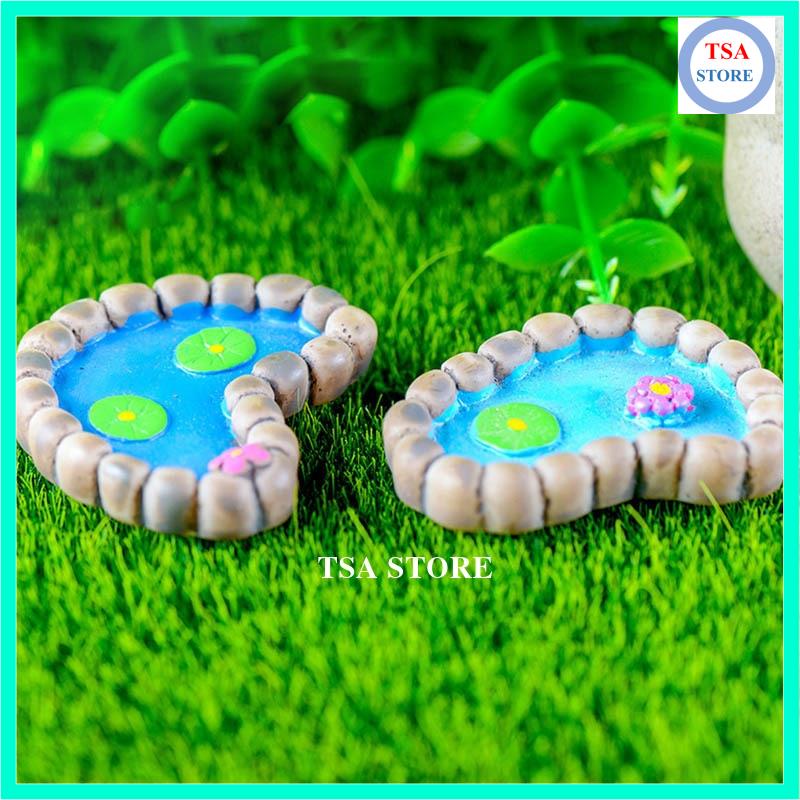 Phụ kiện tiểu cảnh terrarium Hồ sen mini trang trí tiểu cảnh/chậucây/hồcá/bonsai/hònnonbộ/senđá/xươngrồng
