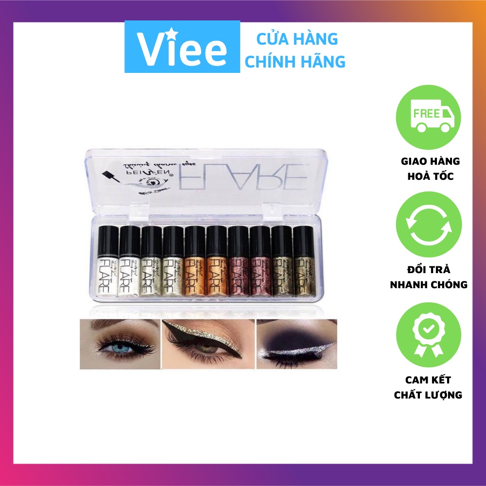 Nhũ mắt kim tuyến BLACK STYLE Flare Shining Charm Eyes Hàn Quốc