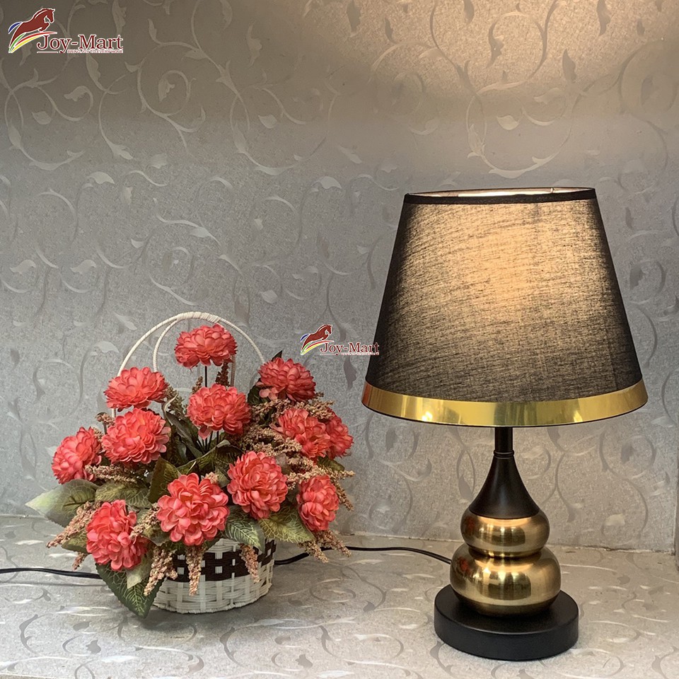 Đèn Ngủ Để Bàn ♥️JOYMART♥️ Đèn Để Bàn Phòng Ngủ Thân Hợp Kim Mạ Đồng Thiết Kế Hiện Đại Tặng Kèm Bóng LED MB6405