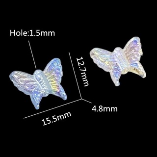 [ FREESHIP] Set 10 charm b.ướm xỏ lỗ làm đồ handmade, keyring