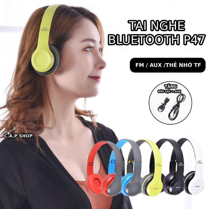 TAI NGHE CHỤP TAI BLUETOOTH P47