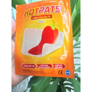 Dán trái ớt Hotpats - hộp 7 miếng- Nóng tức thì, giảm đau nhanh chóng, giãn cơ hiệu quả