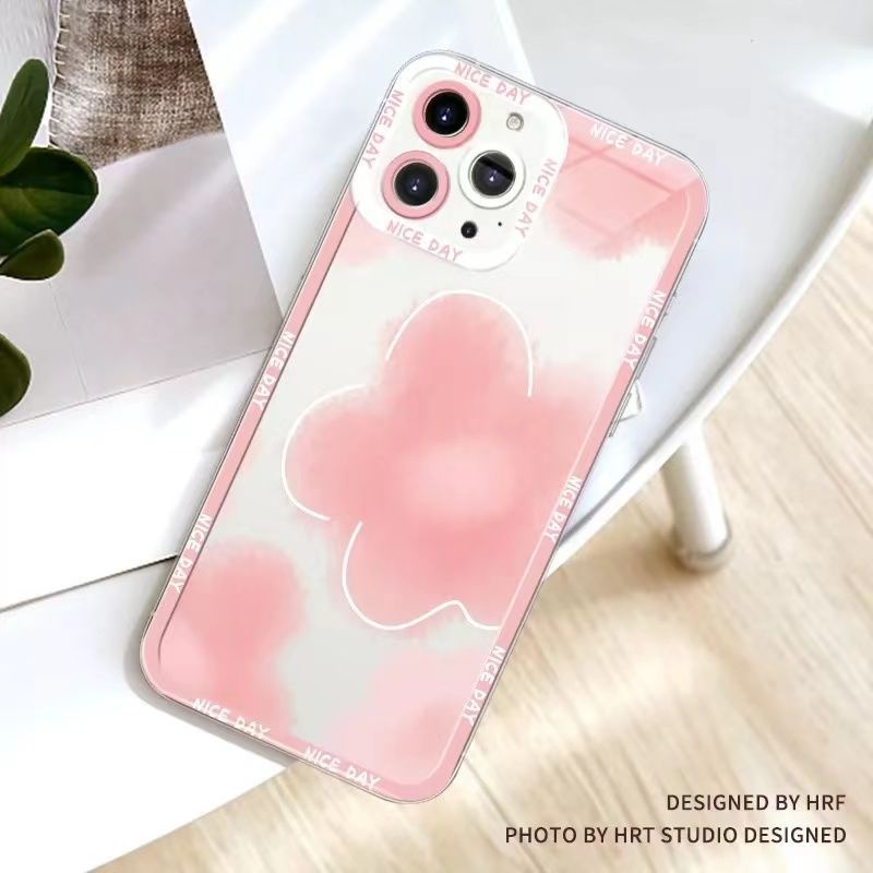 Ốp Điện Thoại TPU Dẻo Trong Suốt Họa Tiết Hoa Xinh Xắn Cho IPhone 14 13 12 11 Pro X XR XS Max 7 8 14 Plus 6 6S