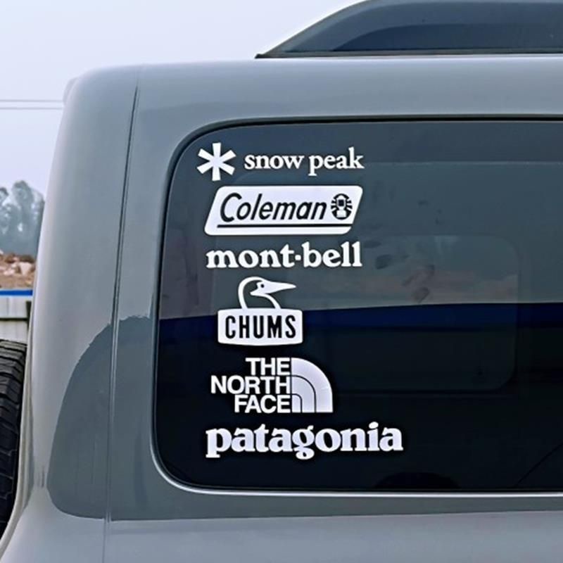Nhật Bản Ngoài trời Cắm trại Núi Xe Sticker Bata Tuyết Đỉnh Dán Cửa Xe Kính chắn gió Decal sửa đổi