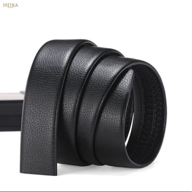 Thắt lưng da nam nịt nam bán rời không mặt khóa dùng cho dây có khấc