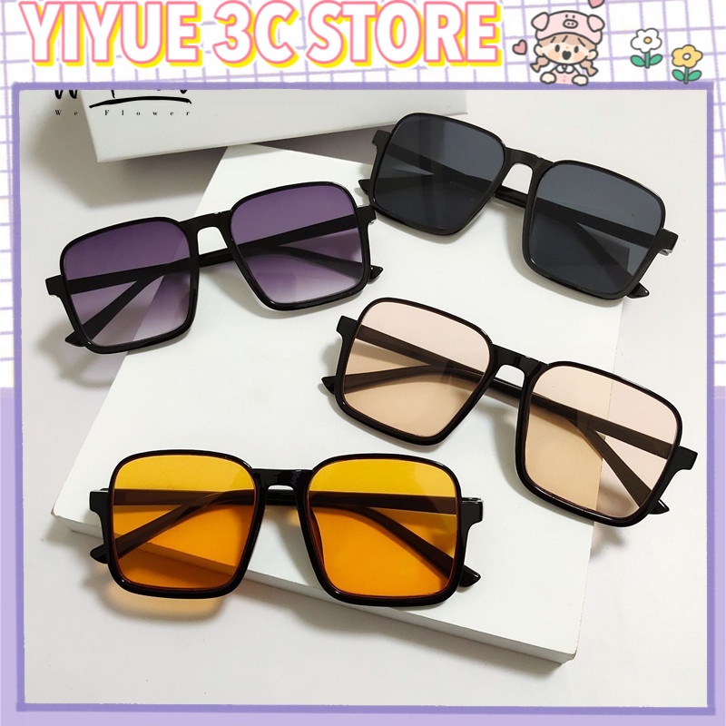 Kính Mát Nửa Gọng Vuông Cỡ Lớn Phong Cách Retro