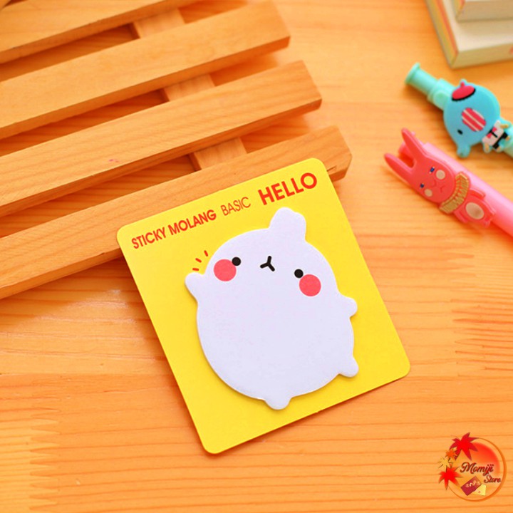 Giấy Note ghi chú Molang dễ thương AOBA-NOTE1