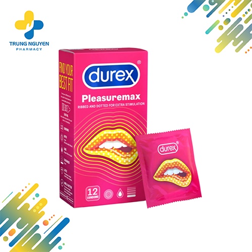 Bao cao su Durex Pleasuremax (Hộp 12 cái)