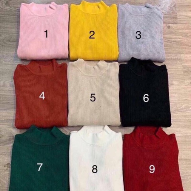 Áo len tăm- áo len 3p, áo len tăm dài tay hàng quảng châu sẵn hàng tại shop ( hàng chuẩn 100%) | BigBuy360 - bigbuy360.vn