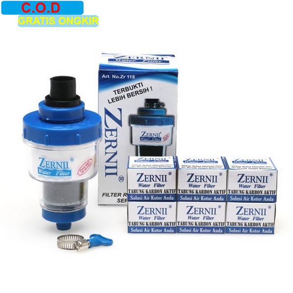 Bộ Lọc Nước Zernii Free Ongkir 1 Filter 6 Carbon Refill Water Filter