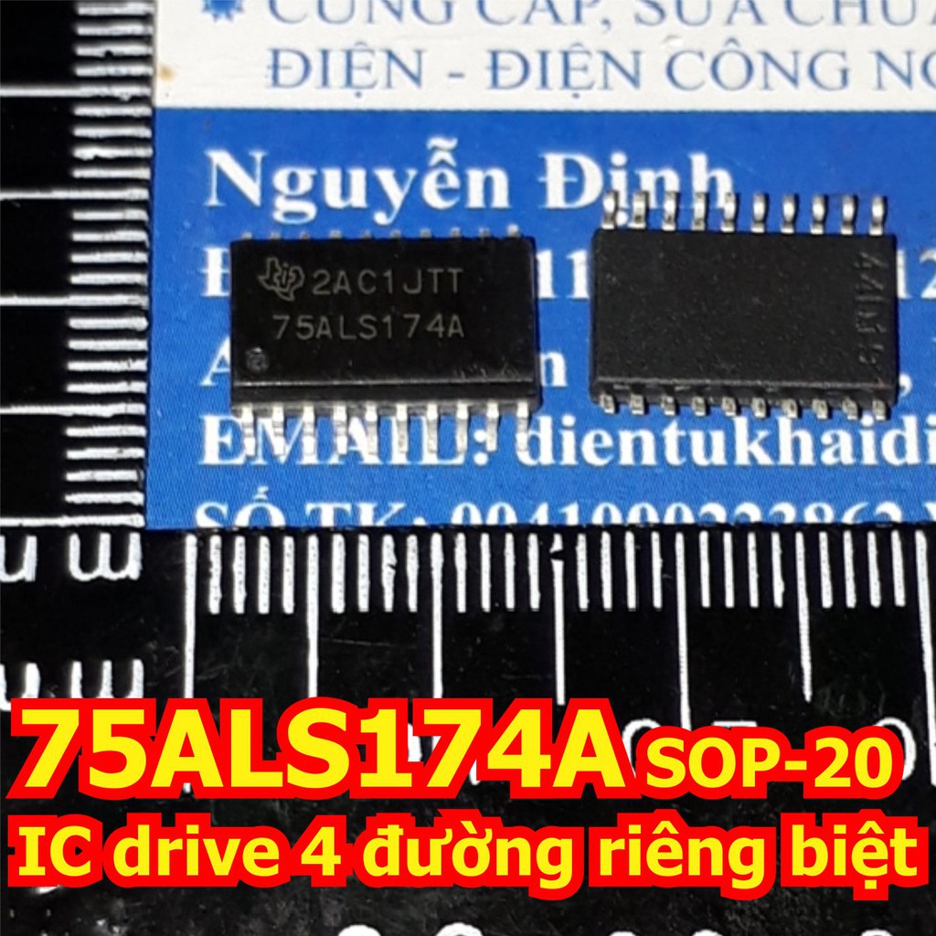 SN75ALS174A 75ALS174A 75ALS174 SOP-20 IC drive 4 đường riêng biệt kde6379